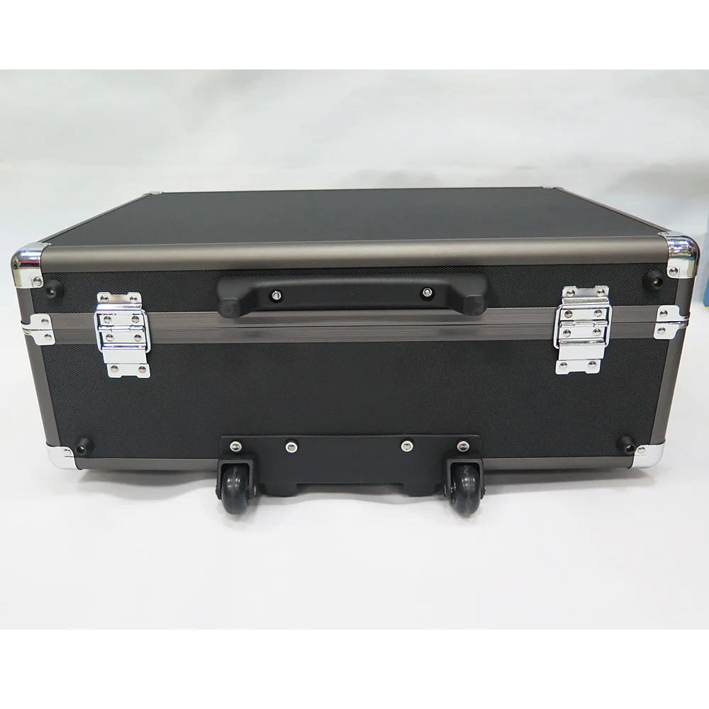 Large Rolling Hard Case With Extra Padding Foam For Cameras Camcorders
