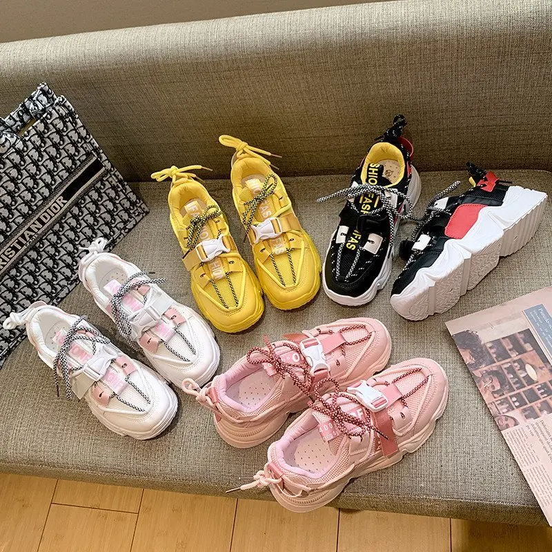 Hot sale casual sport women shoes 2020 luxury buckle strap street wear platform walking shoes trendy lady fashion sneaker
Hot sale casual sport women shoes 2020 luxury buckle strap street wear platform walking shoes trendy lady fashion sneaker