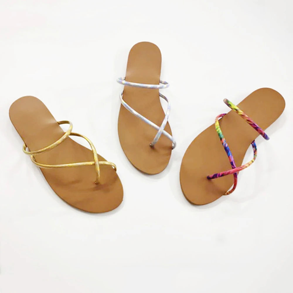 Superstarer 2020 Hot Sale Cross Straps Rope Pu Summer Beach Ladies Pu Shoes Lightweight Flat Women Sandals, Silver gold color
Superstarer 2020 Hot Sale Cross Straps Rope Pu Summer Beach Ladies Pu Shoes Lightweight Flat Women Sandals, Silver gold color
