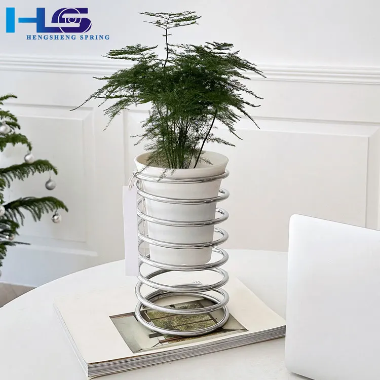 Hengsheng OEM Customized High Strength Steel Color Painted Spring Flower Pot Tray Base Standing Holder
Hengsheng OEM Customized High Strength Steel Color Painted Spring Flower Pot Tray Base Standing Holder