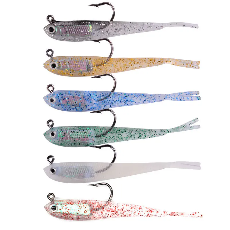 Colorful Forktail Lead Fish Soft Lures Bass Catfish Blackfish Lures Soft Fish RodSoft Lures, 6 colors
Colorful Forktail Lead Fish Soft Lures Bass Catfish Blackfish Lures Soft Fish RodSoft Lures, 6 colors