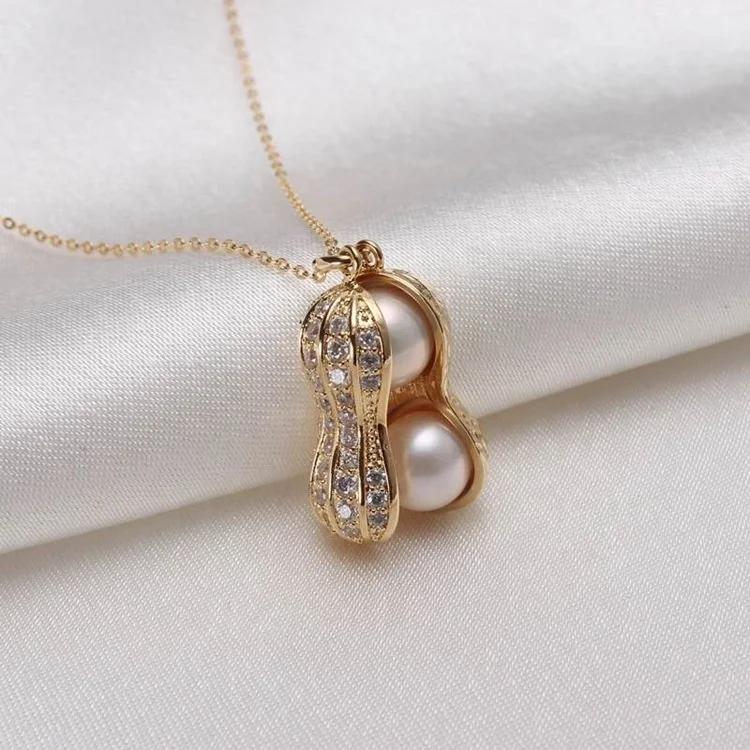 Creative Luxury Ladies Necklace Rhinestone Peanut Pendant Necklace Fashion Pearl Necklace Women Girls Party Jewelry Gift, Platinum/gold
Creative Luxury Ladies Necklace Rhinestone Peanut Pendant Necklace Fashion Pearl Necklace Women Girls Party Jewelry Gift, Platinum/gold