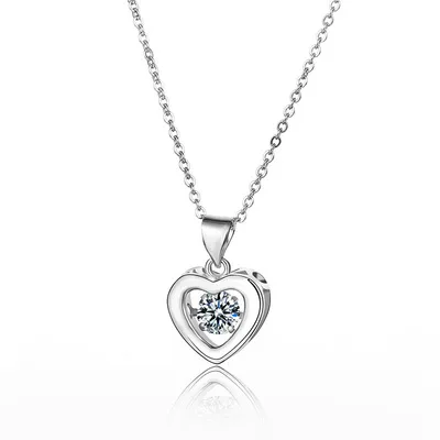 2021 New Design Dainty Love Heart Pendant Necklace Titanium Link Chain Zircon Heart Necklace
2021 New Design Dainty Love Heart Pendant Necklace Titanium Link Chain Zircon Heart Necklace