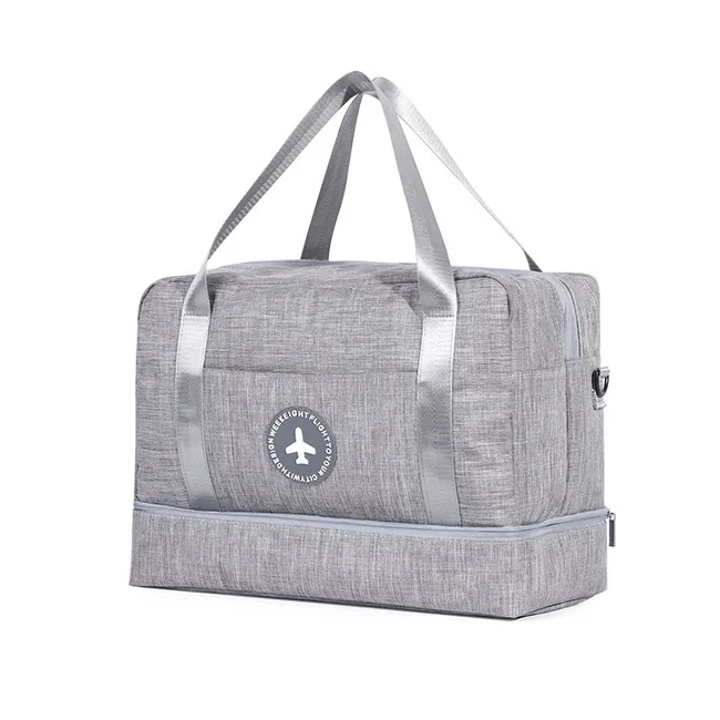 Lightweight Oxford Foldable Compartment Travel Duffel Bag Luggage Sports Gym Waterproof Shoulder Luggage Bag, Gray and custom
Lightweight Oxford Foldable Compartment Travel Duffel Bag Luggage Sports Gym Waterproof Shoulder Luggage Bag, Gray and custom