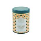 Storage jars with aluminum packaging round tin tea can with top lids empty metal box