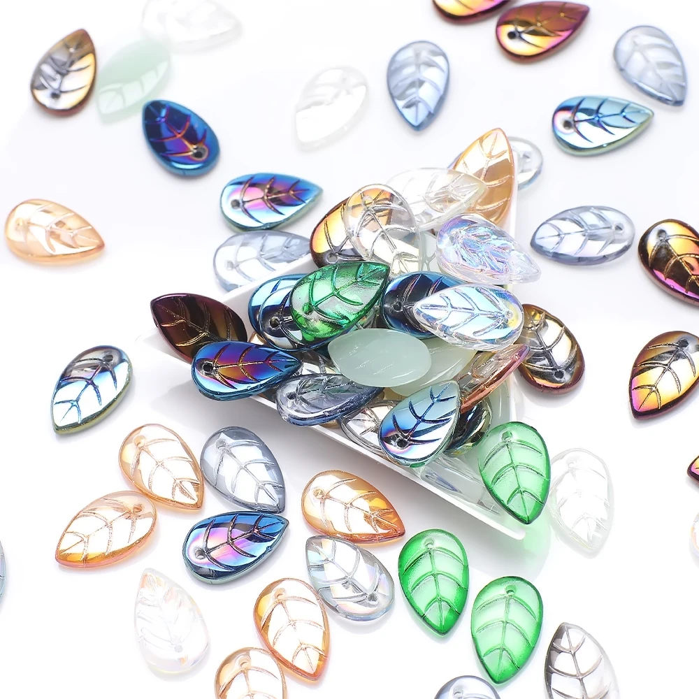 Leaf Shape Glass Beads For Jewelry Making 10X18MM Crystal Loose Beads For Necklace Pendant Earring DIY Accessories 50pcs/bag
Leaf Shape Glass Beads For Jewelry Making 10X18MM Crystal Loose Beads For Necklace Pendant Earring DIY Accessories 50pcs/bag