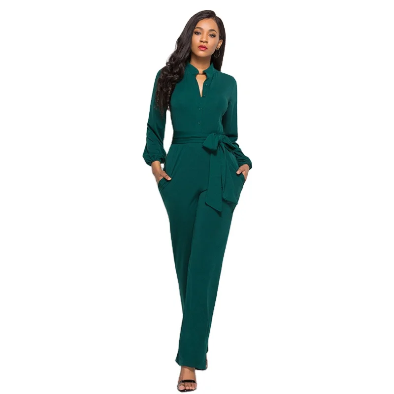 New Fashion Designs Women's Jumpsuit Long Sleeve Clothing Jumpsuits For Women Office Suit
New Fashion Designs Women's Jumpsuit Long Sleeve Clothing Jumpsuits For Women Office Suit