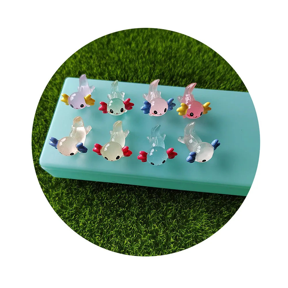 Cute Luminous Resin Axolotl Figurine Charm Ornaments Mini Glow In Dark Salamander Miniature Statue Decor
Cute Luminous Resin Axolotl Figurine Charm Ornaments Mini Glow In Dark Salamander Miniature Statue Decor