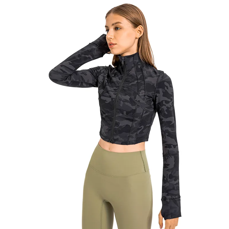 New Design Women Long Sleeve Tops Sports Wear High Neck Jacket Training Track Jacket With Thumb Hole Sports Jacket for Women
New Design Women Long Sleeve Tops Sports Wear High Neck Jacket Training Track Jacket With Thumb Hole Sports Jacket for Women
