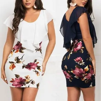 Womens Floral Dress Short Sleeve Casual Swing Pencil Midi Dresses Fit For Work Wear Plus Size Bodycon Casual Dress
Womens Floral Dress Short Sleeve Casual Swing Pencil Midi Dresses Fit For Work Wear Plus Size Bodycon Casual Dress