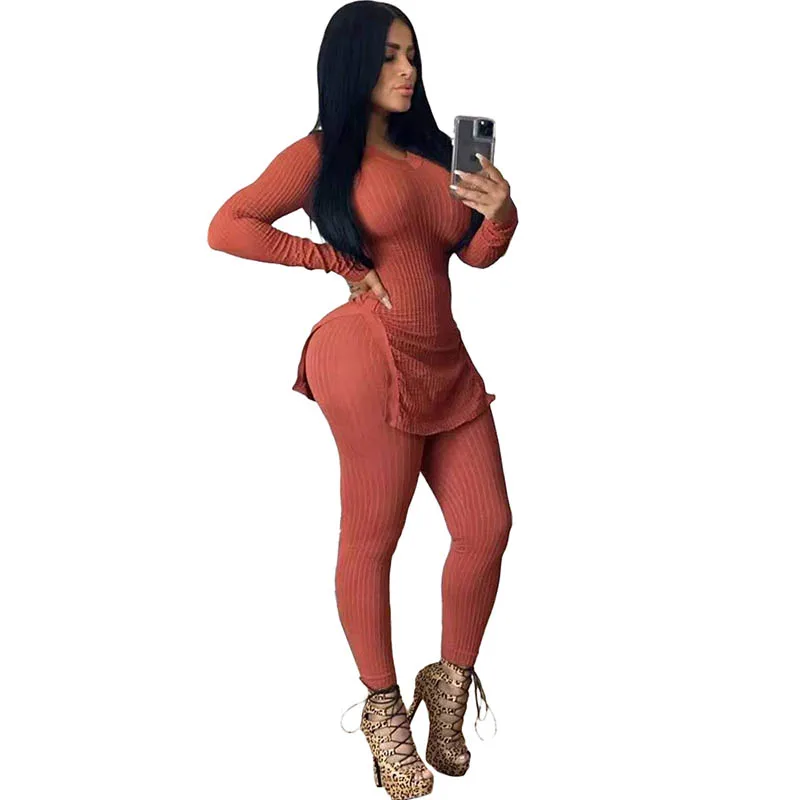 Pit Hem Split Blouse and Trousers
