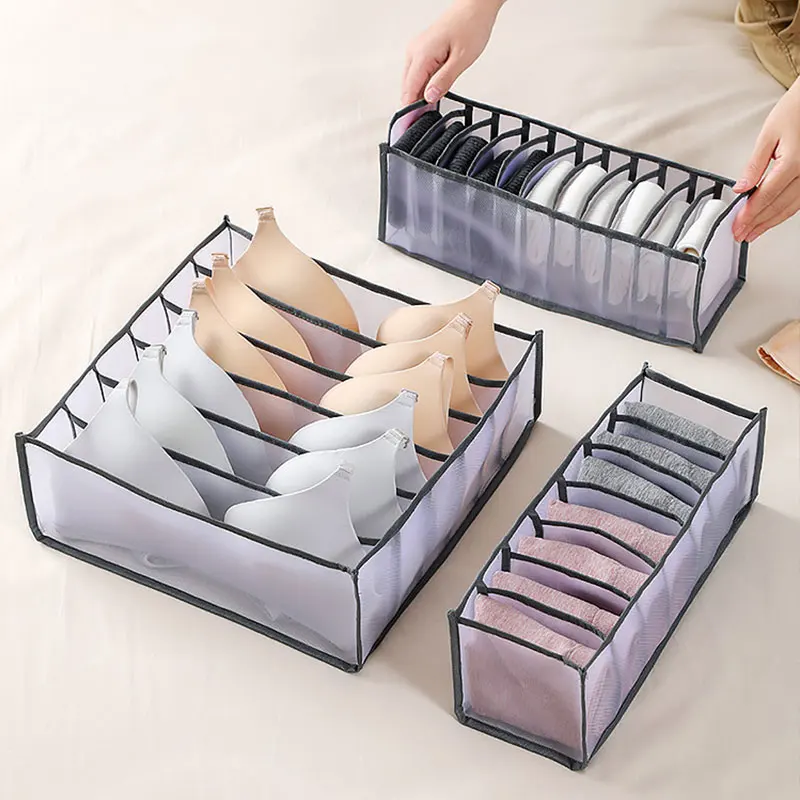New underwear storage box drawer type mesh underwear socks finishing box household folding separation bra organizer storage box
New underwear storage box drawer type mesh underwear socks finishing box household folding separation bra organizer storage box