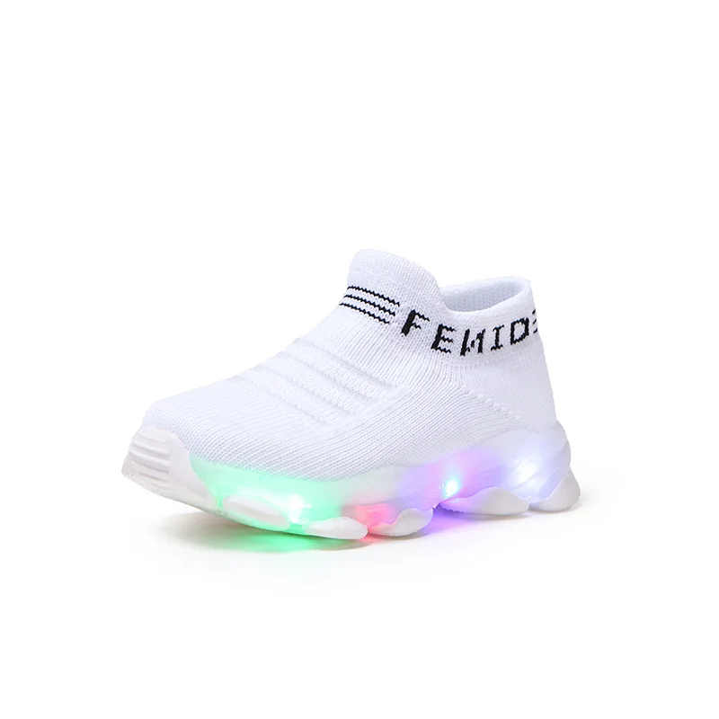 Fashion luminous men's and women's casual children's shoes flying woven mesh breathable sneakers
Fashion luminous men's and women's casual children's shoes flying woven mesh breathable sneakers