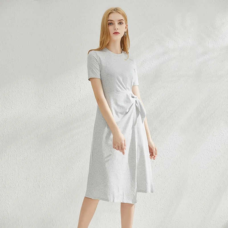 Manufacturer Clothing Spring Summer Dresses Women Lady Elegant Casual Short Sleeve T Shirt Dress, Customized color
Manufacturer Clothing Spring Summer Dresses Women Lady Elegant Casual Short Sleeve T Shirt Dress, Customized color