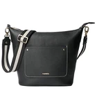 MINANDIO 2019 OEM High Quality Ladies PU Leather Handbag black colour Shoulder bag for Women