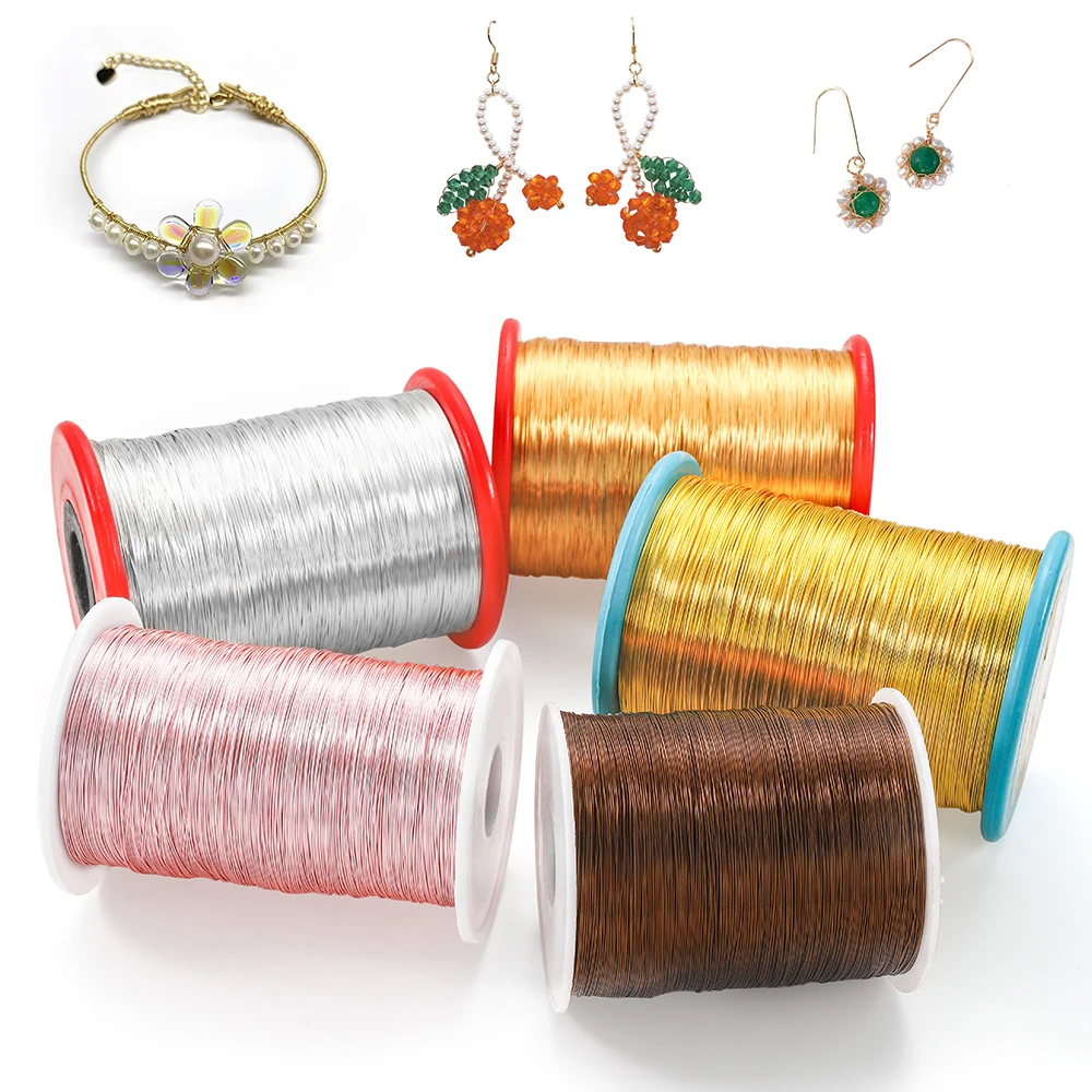 1KG/Roll Colorfast Copper Wire For DIY Bracelet Necklace Craft Jewelry Making Supplies Beading Wire, Gold/kc gold/silver/rose gold/brown/pink
1KG/Roll Colorfast Copper Wire For DIY Bracelet Necklace Craft Jewelry Making Supplies Beading Wire, Gold/kc gold/silver/rose gold/brown/pink