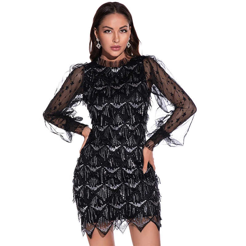 2022 discounted price fashion Tassel Embroidered Sequin Dress Sexy Mesh Long Sleeve Women Party Evening Dress
2022 discounted price fashion Tassel Embroidered Sequin Dress Sexy Mesh Long Sleeve Women Party Evening Dress