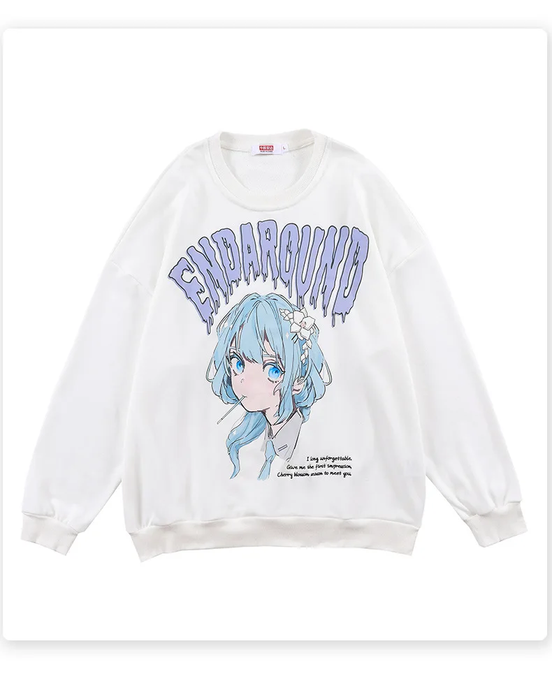 Street autumn and winter new long-sleeved loose two-dimensional girl print the same style anime sweater for men and women
Street autumn and winter new long-sleeved loose two-dimensional girl print the same style anime sweater for men and women