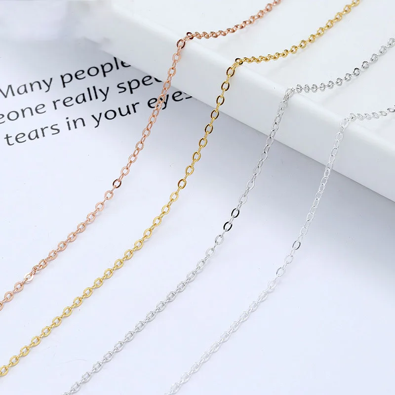 1mm 1.58mm S925 Sterling Silver O Shaped Cross Chain Women Clavicle Necklace Chain Wholesale, Gold, rose gold, silver, platinum
1mm 1.58mm S925 Sterling Silver O Shaped Cross Chain Women Clavicle Necklace Chain Wholesale, Gold, rose gold, silver, platinum