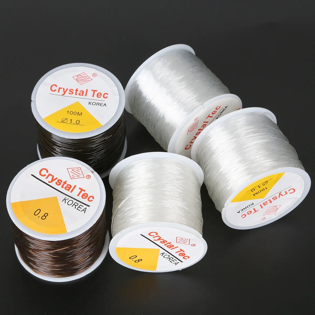 0.6mm 100meters transparent polyurethane crystal elastic thread DIY beaded elastic rope jewelry accessories, Transparent, black
0.6mm 100meters transparent polyurethane crystal elastic thread DIY beaded elastic rope jewelry accessories, Transparent, black