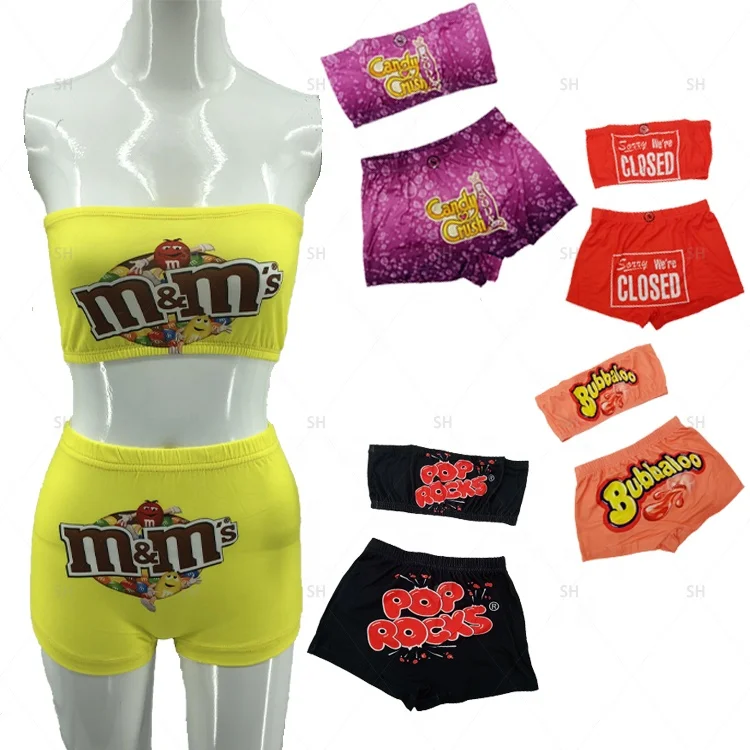 2020 Onesie Vendor Gym Candy Snack Shorts Shirt Tube Top and Shorts Set Women's shorts, Customized color
2020 Onesie Vendor Gym Candy Snack Shorts Shirt Tube Top and Shorts Set Women's shorts, Customized color