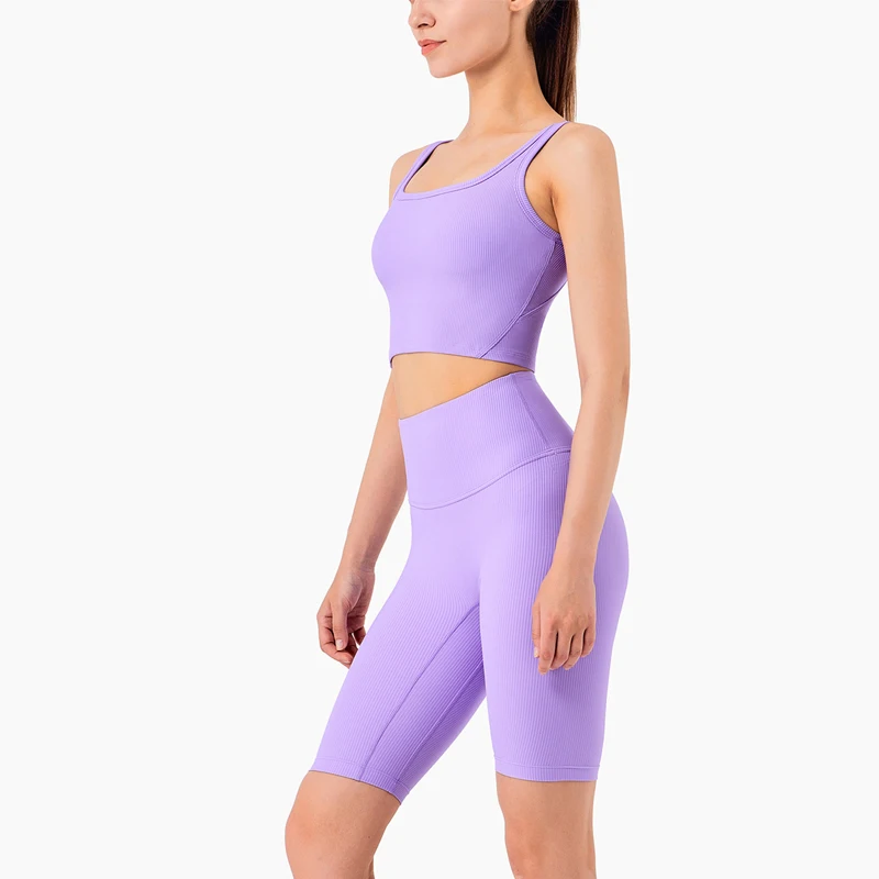 No T Line Yoga Suit Women's 2 Piece Workout Sport Bra with High Waist Shorts Legging Outfit Tracksuit Ribbed Fitness Sets
No T Line Yoga Suit Women's 2 Piece Workout Sport Bra with High Waist Shorts Legging Outfit Tracksuit Ribbed Fitness Sets