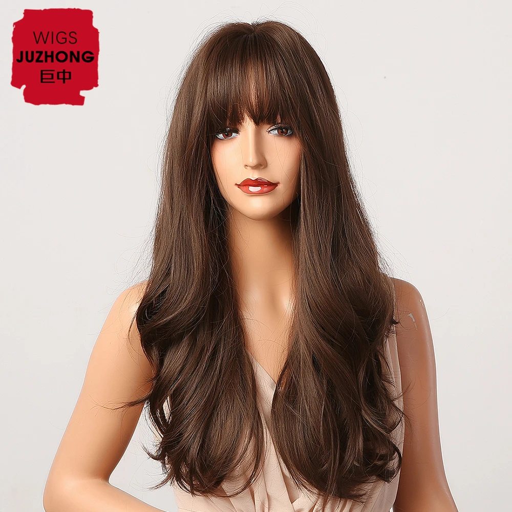 Cosplay Synthetic Wig Nature Wave Dark Brown Ombre Wig Long Curly Middle Part Heat Resistant Hair for White/Black Women
Cosplay Synthetic Wig Nature Wave Dark Brown Ombre Wig Long Curly Middle Part Heat Resistant Hair for White/Black Women