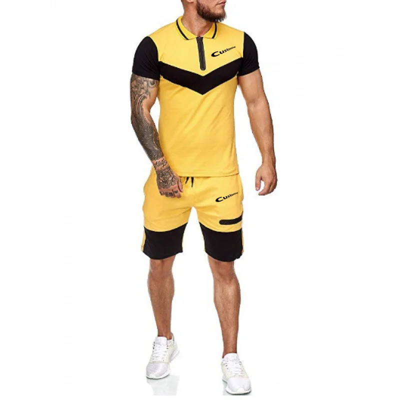 2021 Hot Sale clothing men sets two piece short summer jogger set color contrast casual sports wear men's shorts, Picture color
2021 Hot Sale clothing men sets two piece short summer jogger set color contrast casual sports wear men's shorts, Picture color