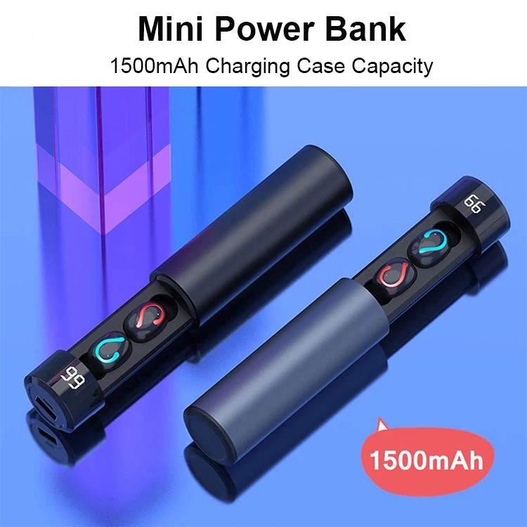 Factory Q67 TWS Stereo Hifi Sound Headphone Noise Cancelling Mini Wireless Headset Sport Bluetooth Earbuds - ANKUX.COM