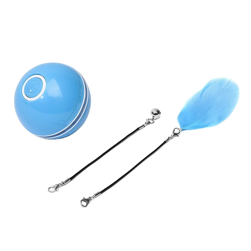 Pet cat toy LED glow cat ball USB charging smart cat toy electric rolling ball manufacturer direct sale, Blue/pink/white/grey
Pet cat toy LED glow cat ball USB charging smart cat toy electric rolling ball manufacturer direct sale, Blue/pink/white/grey