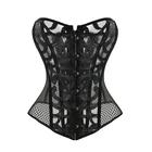 Wholesale Fashion Sexy Mesh Bra Lace Shapers Hollow Out Bustier Black And White Women Corset