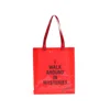 Customized transparent red fantastic plastic shopping fashion pvc bag