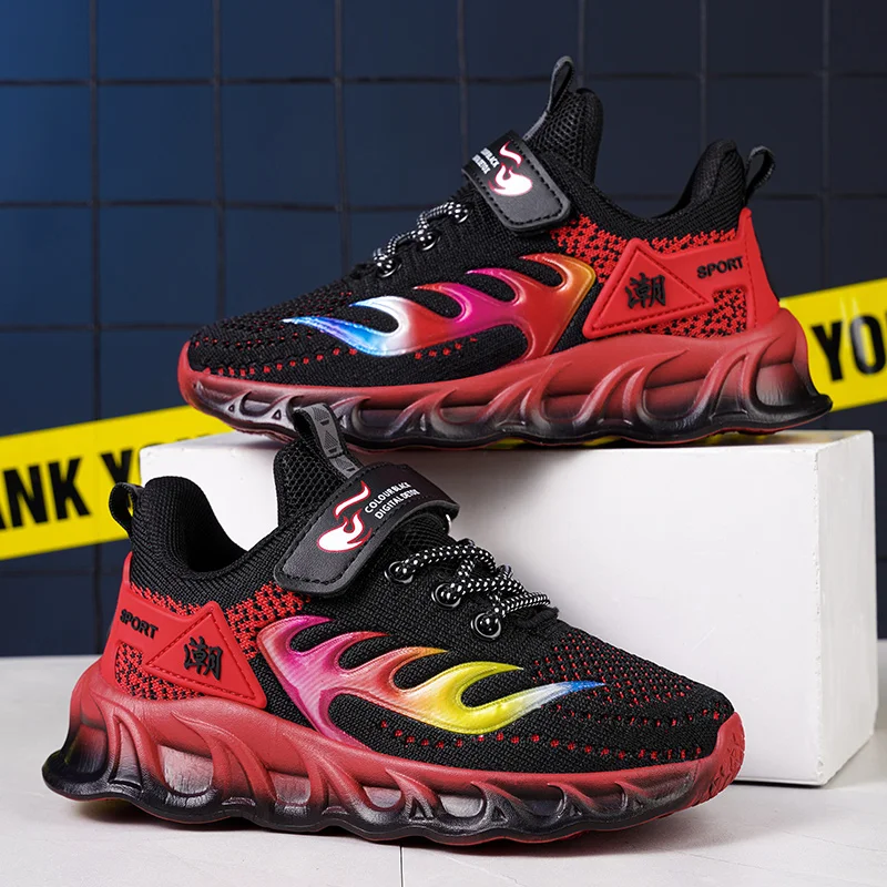 Facory Wholesale Kids Breathable Knit Sneakers Children Blade Sole Sport Shoes Lightweight Mesh Athletic Running Shoes
Facory Wholesale Kids Breathable Knit Sneakers Children Blade Sole Sport Shoes Lightweight Mesh Athletic Running Shoes