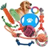 Custom 10 11 12 13 14 pack sets pet dog chew toy , dog rope toy set