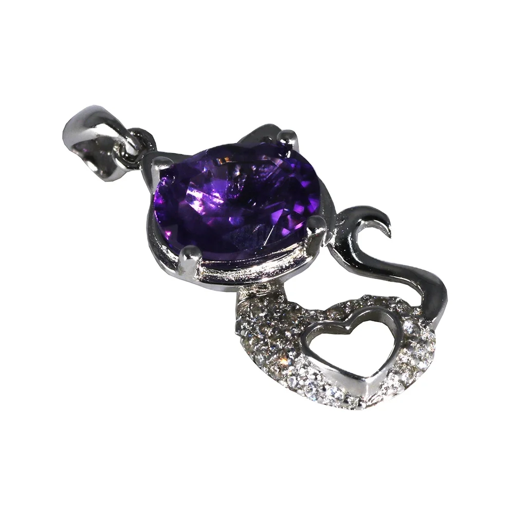 Natural Gemstone Amethyst Crystal Pendant Genuine Sterling Silver 925 For Women Vintage Fine Jewelry
Natural Gemstone Amethyst Crystal Pendant Genuine Sterling Silver 925 For Women Vintage Fine Jewelry