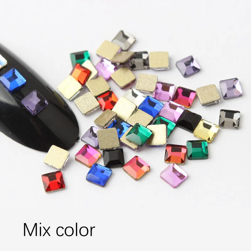hot sale 3x3mm Square 30/100pcs Flatback Crystal Stones DIY Decorations Manicure Diamond For Nail Rhinestone
hot sale 3x3mm Square 30/100pcs Flatback Crystal Stones DIY Decorations Manicure Diamond For Nail Rhinestone