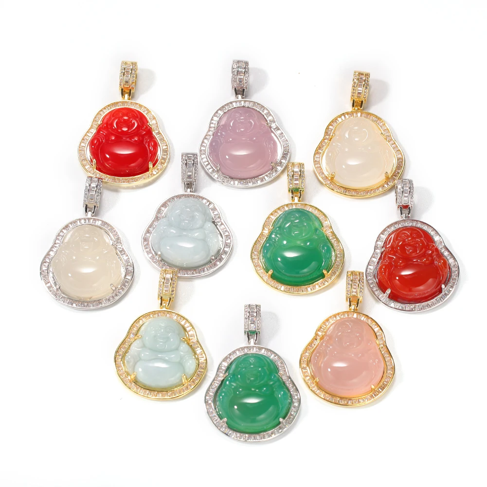 Wholesale Hip-Hop Necklace Personalized Jade Maitreya Pendant Men Women Jade Buddha Pendant Necklace, Customized color
Wholesale Hip-Hop Necklace Personalized Jade Maitreya Pendant Men Women Jade Buddha Pendant Necklace, Customized color