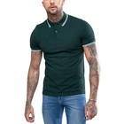 Custom clothing manufacturers wholesale slim fit polo shirt twin tipped cotton polo shirt for men
