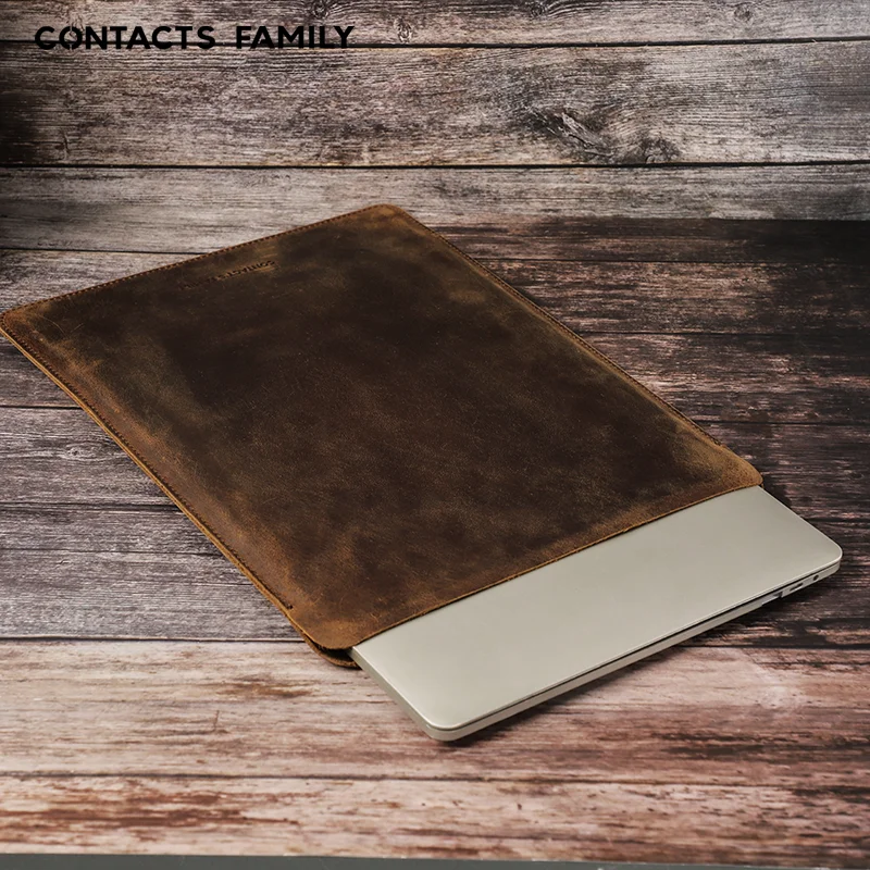 Genuine leather Shock Resistant Notebook Computer Carrying Bag Cover Vertical Protective Laptop Sleeve Case For Macbook Pro 15.4, Coffee/brown
Genuine leather Shock Resistant Notebook Computer Carrying Bag Cover Vertical Protective Laptop Sleeve Case For Macbook Pro 15.4, Coffee/brown
