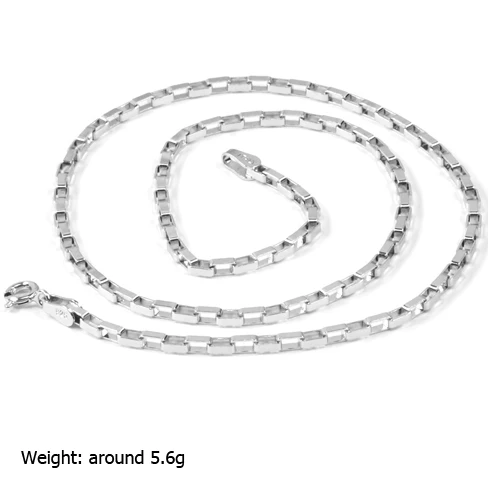 16 18inch 2mm Atacadorolo De Correntes Silver Chains Factory Knigskette Box Chain Plata 925
16 18inch 2mm Atacadorolo De Correntes Silver Chains Factory Knigskette Box Chain Plata 925