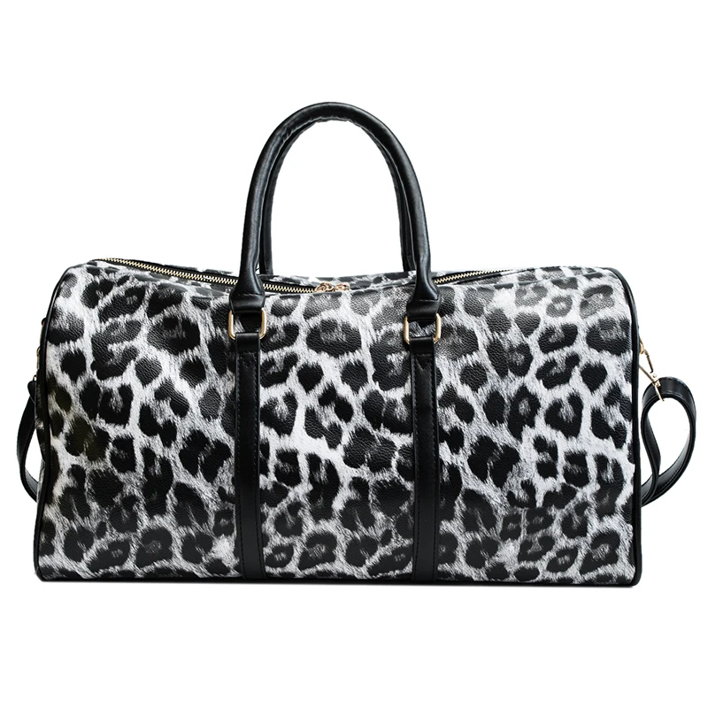 Wholesale Large Capacity Leopard PU Leather Ladies outdoor travel bag Women Duffel Luggage Bag For Trip Travel bags
Wholesale Large Capacity Leopard PU Leather Ladies outdoor travel bag Women Duffel Luggage Bag For Trip Travel bags