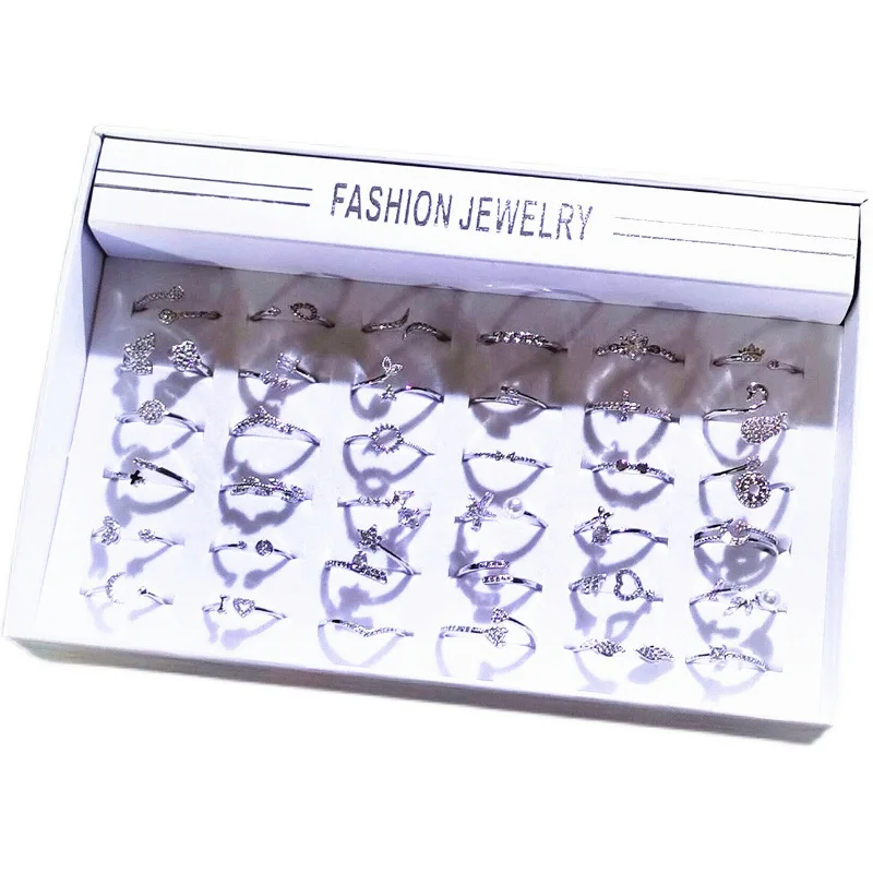 PUSHI ring that opens adjustable rings women 36 pieces simple stone zircon ring mix lot
PUSHI ring that opens adjustable rings women 36 pieces simple stone zircon ring mix lot