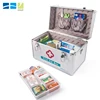 Aluminum Waterproof Emergency Box First Aid Case with locking Safe Key Medical First Aid Kit Box with Safe Lock