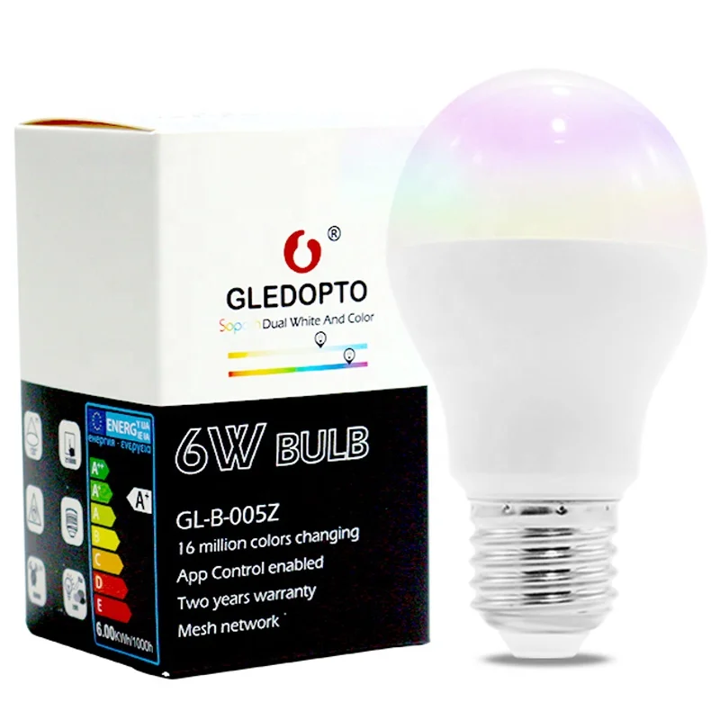 Alexa Light Bulbs Color Changing Lights ZigBee LED Bulb RGBW Color ZigBee3.0 Compatible - Famidy.com