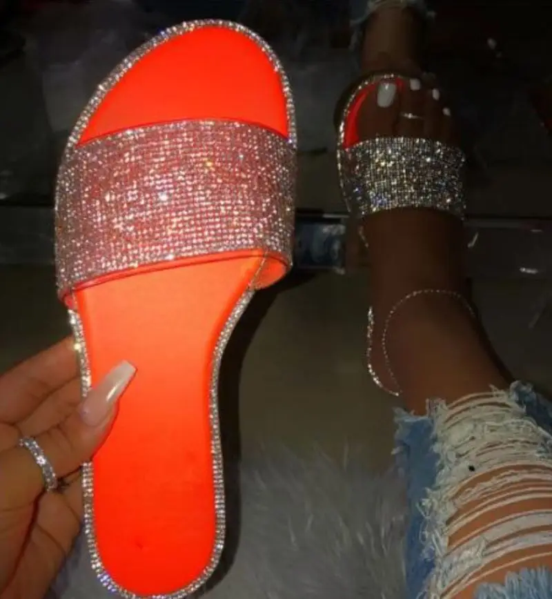 Best Sale Trendy Design Summers Flat Slippers For Women Rhinestone Slippers, Picture
Best Sale Trendy Design Summers Flat Slippers For Women Rhinestone Slippers, Picture