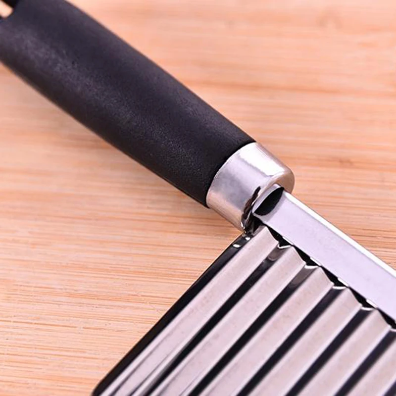Crinkle Cutter Crinkle French Fry Cutter Stainless Steel Chopper Knife Vegetable Fruit Cutter 1pcs, Random
Crinkle Cutter Crinkle French Fry Cutter Stainless Steel Chopper Knife Vegetable Fruit Cutter 1pcs, Random