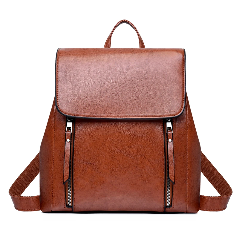 Fashion solid color ladies backpack trendy double vertical zipper temperament single shoulder bag casual portable multi-purpose
Fashion solid color ladies backpack trendy double vertical zipper temperament single shoulder bag casual portable multi-purpose
