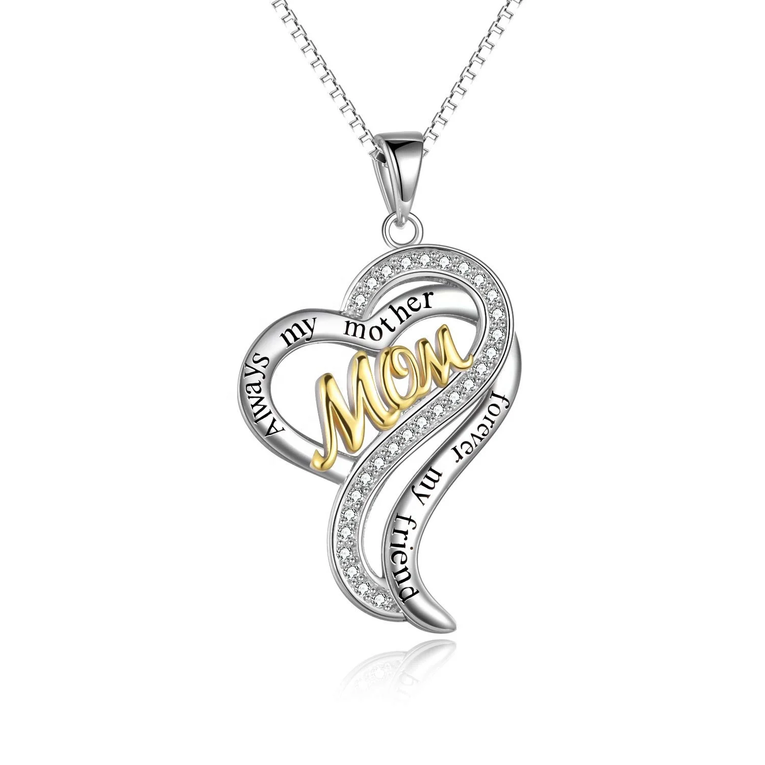Always my mother pendant 925 sterling silver necklace women jewelry mother's day gift
Always my mother pendant 925 sterling silver necklace women jewelry mother's day gift