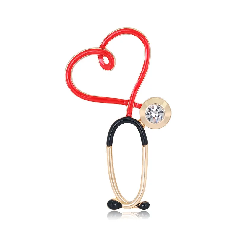 New style brooch creative personality doctor stethoscope brooch temperament clothing pin accessories
New style brooch creative personality doctor stethoscope brooch temperament clothing pin accessories