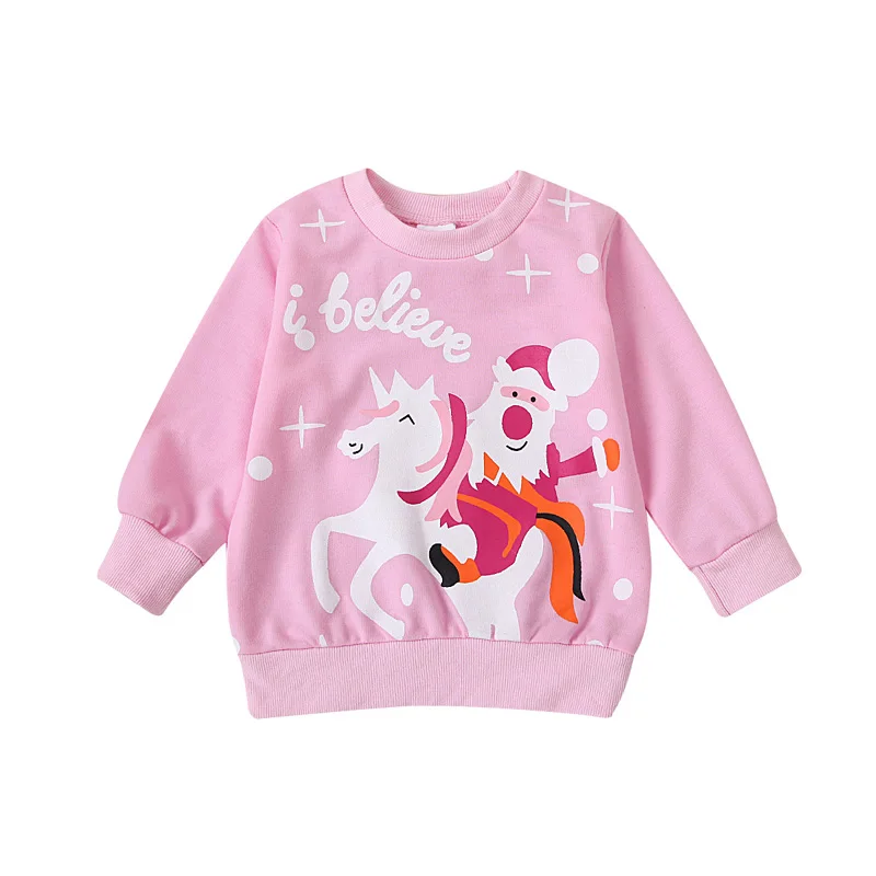 Boutique Children's Kids Top Clothes Cut Cartoon Santa Printing Classic Long Sleeve Tops Clothes for Baby Kids, As picture show
Boutique Children's Kids Top Clothes Cut Cartoon Santa Printing Classic Long Sleeve Tops Clothes for Baby Kids, As picture show